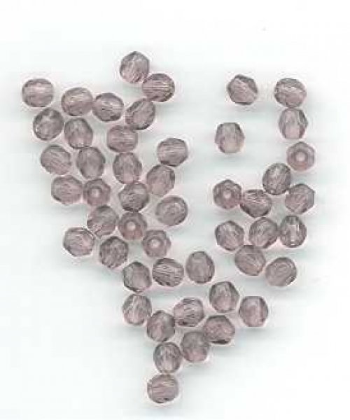 Facettenperlen firepolish, mid. Amethyst
